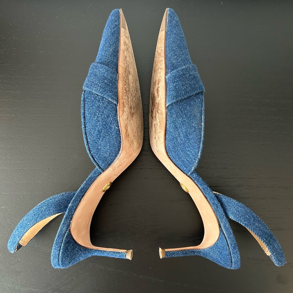 Veronica Beard Roxy Denim Slingback Pump - Picture 7 of 9
